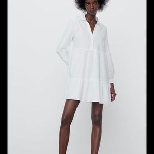 Zara white dress spring/summer 2021